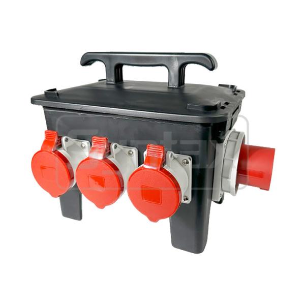 Quality Syntax New RB13 Handy Solid Rubber Box 63A Three Phase Mains Power Distro Box For Live Event Industry wholesale