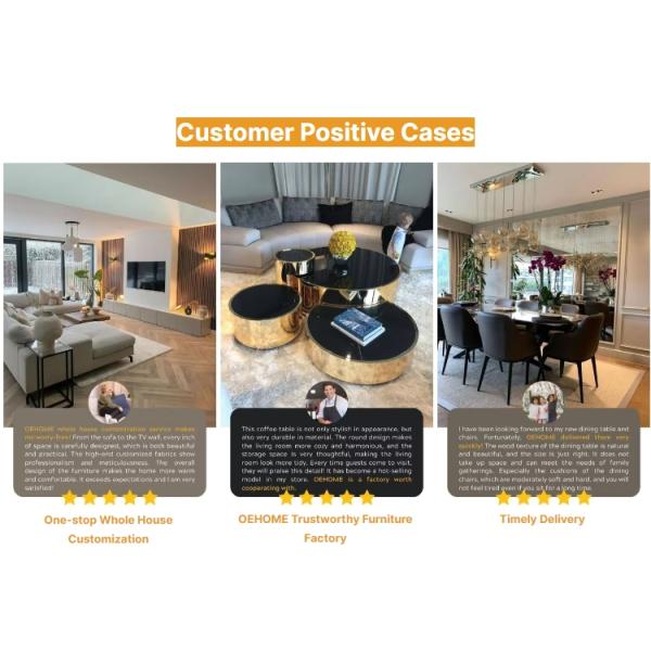 Fabric Covered Density Sponge-Filled Solid Wood Frame Sofa Set For Contemporary Design Home Furniture Villa Living Room