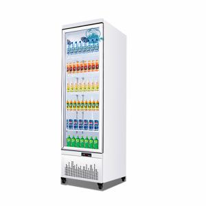 400L upright soft drink beverage display cooler freezing showcase chiller for