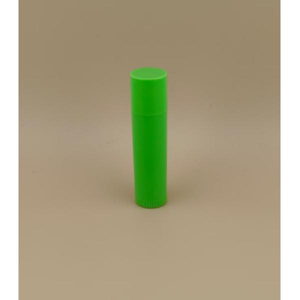 Quality Small Smooth Green Lip Balm Packaging With Pink Lid For Lipsticks wholesale