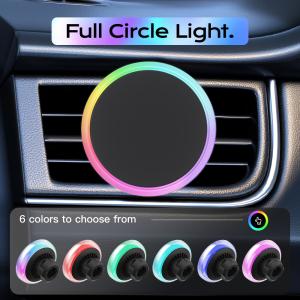 Customizable Lighting Modes Car Wireless Charger With Strong Magnetic Suction