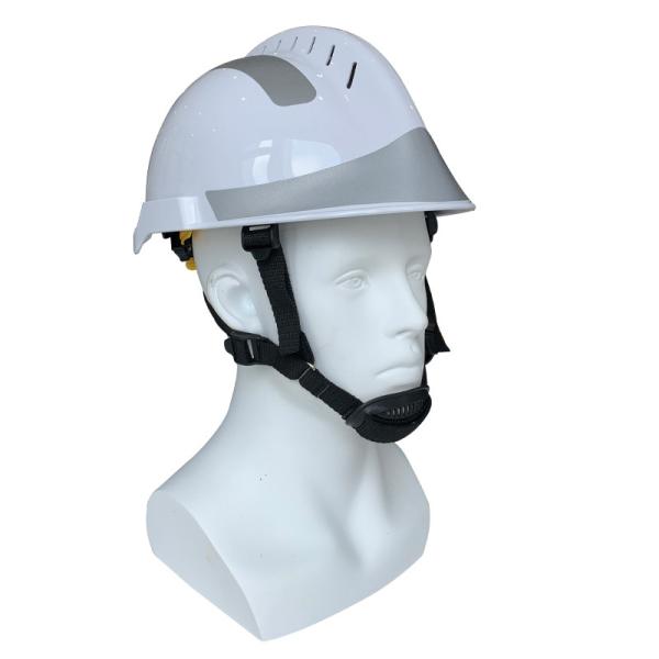 Quality High Security Anti Fire Control Helmet with White ABS and Curve Visor wholesale
