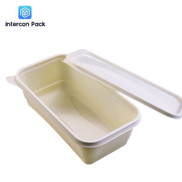 Quality Takeaway Sugarcane Bagasse Food Container Biodegradable Disposable With Compartment wholesale