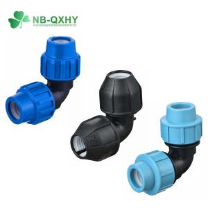 PP Polypropylene Compression Plastic Pipe Fittings Elbow Tee Irrigation Ball
