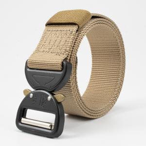 EDC Tactical Cotton Canvas Belt Metal Buckle 3.7cm Width