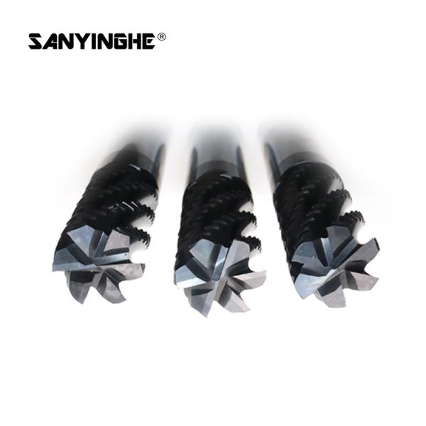 HRC50 55 CNC Roughing End Mill Carbide Rough Milling Cutter Machine Cutting Tool