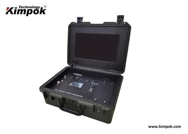 Quality FHD COFDM Wireless Video Receiver RS232 Data Port For UAV Ground Station wholesale