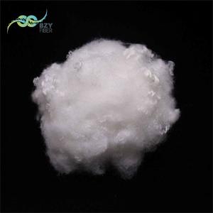 Flame Retardant Regenerated Polyester Fiber 64mm A1 White Fabric Filling