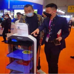 Service Robot China With Automatic Navigation For Food Delivery AI Robot