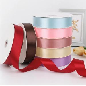 Double Face and Single Face Satin Ribbon Roll for Gift Wrapping Customer