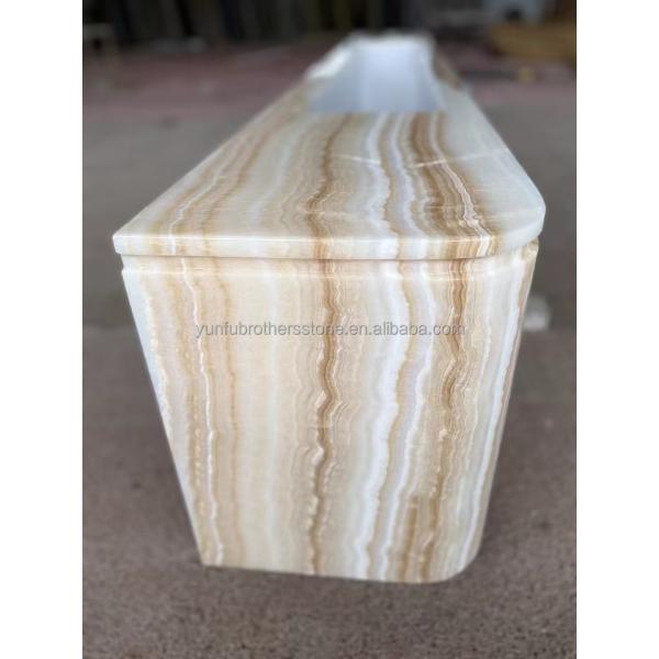 Elegant Living Room Furniture Natural Marble TV Table Stand Set with White Wooden Veins