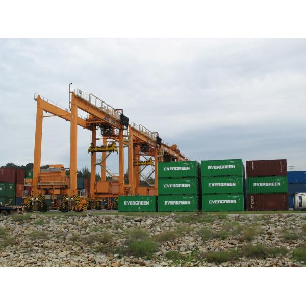 RTG Mobile Gantry Crane Customized Design For Lifting 20ft~40ft Containers In