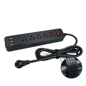 Factory Outlet Home Black Safety Surge Protection Lightning Strip