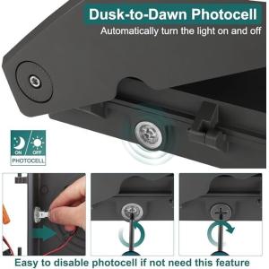 80W 60W 40W LED Wall Pack Light IP65 Waterproof Dimmable 0-10V