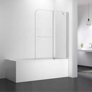 China OEM ODM Tempered Glass Shower Enclosure Hinged Folding Bathtub Screen on sale