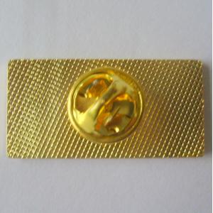 Gold / Antique gold plating copper lapel pin badge with factory price