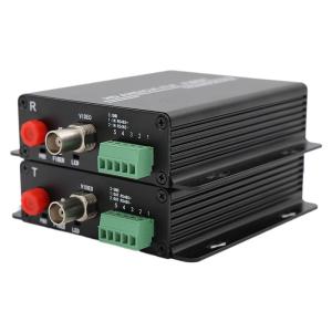 1CH HDCVI Fiber Optic Video Converter Reverse Data SECAM video system
