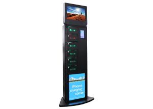 China Remote Advertising Multi Languages Mobile Phone Charging station 6 Digital Lockers on sale