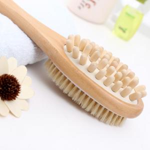 Cheap Wooden Long Handle Body Brushes Natural Bristles Brushes for sale