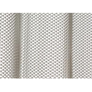 Flex Decorative Metal Mesh Drapery Fabric Acid Pickling / Anodic Oxidation