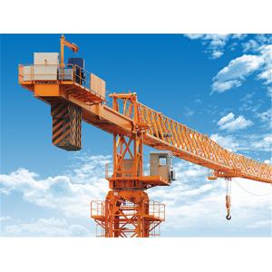 XGTT100 12 Tons FLAT TOP Luffing Construction Site Crane 60m