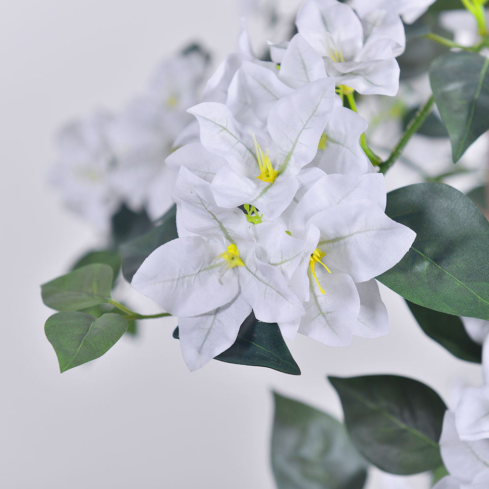 China Manufacturer Bougainvillea Tree Artificial Plant With white Flower For Home Office Mall Decor