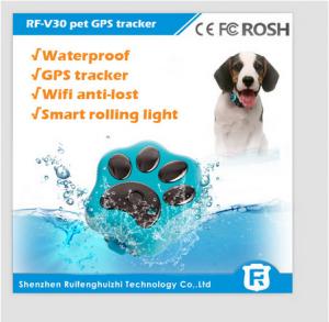 China small waterproof gps pet tracker/gps gsm gprs dog tracker rf-v30 on sale