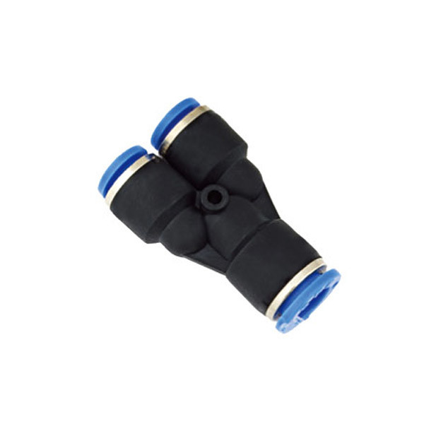 Quality PW Die - Down type Y Tee Plastic Pneumatic Air Fitting Three Way wholesale