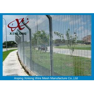 Anti Climb Mesh Fence / Galvanized Walkway School Security Fencing