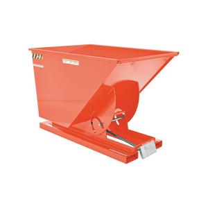 Mini 1.5 Cubic Yard Self Dumping Hopper Tipping Bin Industrial Metal Scrap Bins