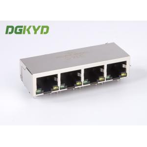 10/100BASE EMI Network Modular Jack RJ45 With Integrated Magnetics 1 X 4 Port