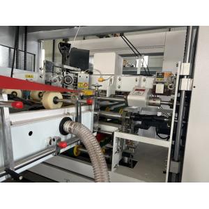 Automatic Paper Box Folding Gluing Carton Stitching Machine 215m/Min