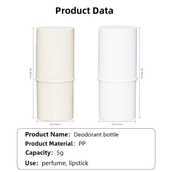 5g Customized Color And Logo PP Lipstick Packaging Skincare Lip Blam UKDS06