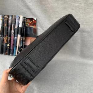 Authentic Exotic Ostrich Skin Businessmen Briefcase Large Shoulder Bag Genuine