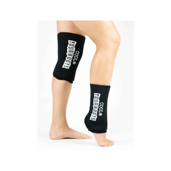 Quality 25x11CM Custom Sport Polyacrylamide Cool Gel Ice Sleeve Reusable Black Spandex Lycra wholesale