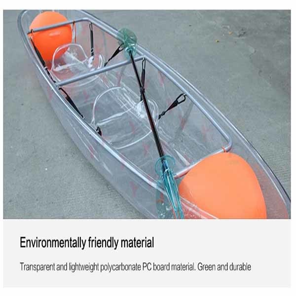 Customized Clear Polycarbonate Boat For Fishing / Crystal Pc Canoe