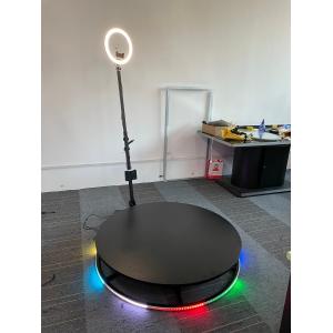 100cm 360 Photo Booth Machine Automatic Rotating Spinner Platform with Ring