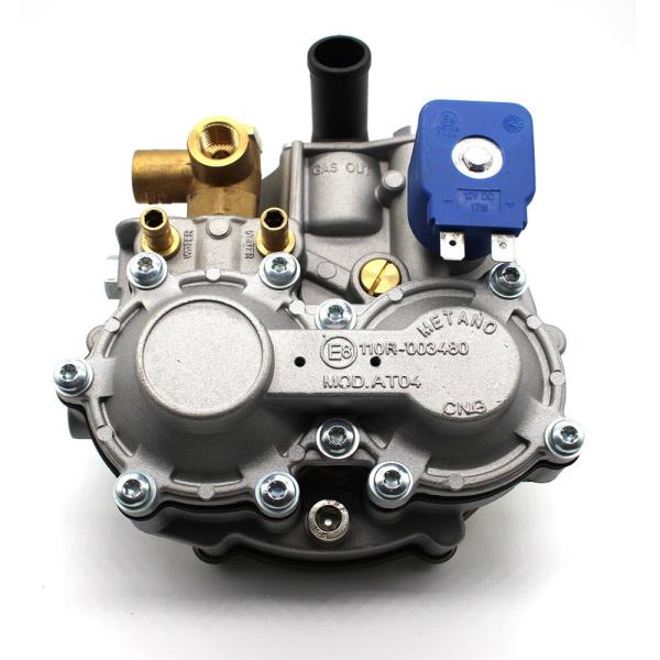 Small Coil Alloy Blue And Silver CNG Pressure Regulator for Single Point