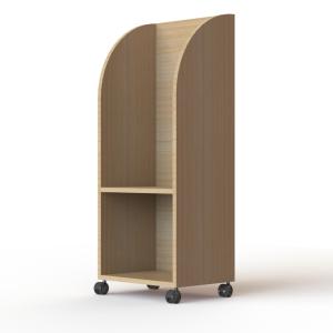 KD Construction MDF Literature Display Stand Wooden Maple