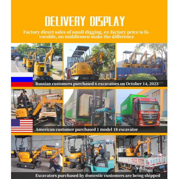 Farm Use Excavation Machine Earth Moving Machinery Agricultural Small Digger Chinese Mini Crawler Excavator for Sale