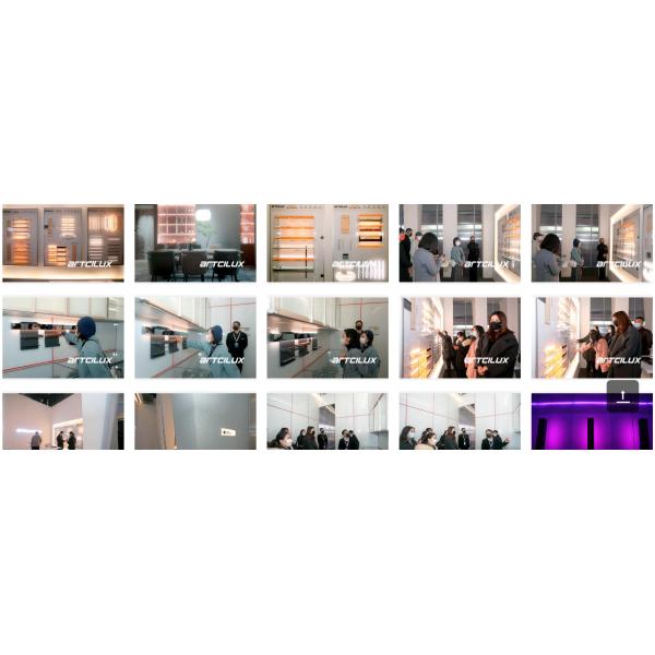 Modern Glass PC Wireless Sensor Switch 4 Gang Dimmer Switch 2.4Ghz Radio Frequency