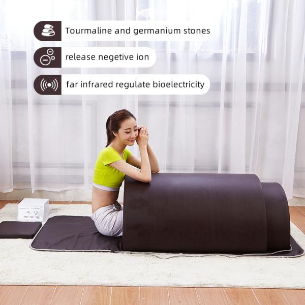 Quality 180pcs Tourmaline and Gemstones on Big Small Dome with Heating Mat for Blood Circulation wholesale