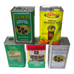 Wholesale 1-5 Liter Olive Oil Tin Can with 0.20-0.35mm Thickness and 116*59