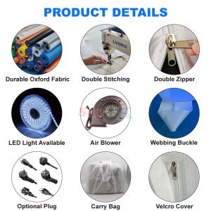 Custom Inflatable LED Photo Booth for Weddings and Events