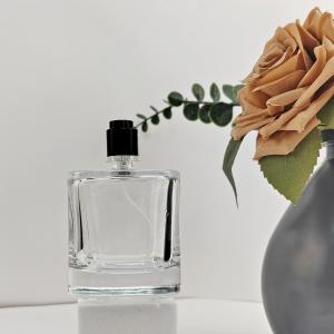 Capacity 30ml Transparent Square Perfume Glass Bottles with Acceptable Customer