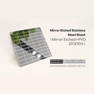 China SUS304 Stainless Metal Sheet 0.8mm Gold Black Mirror Stainless Steel Plate For Hotel Decoration on sale