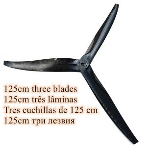 Cheap PAP PA 125CC Paramotor carbon propeller 125cm reducer 1:3.65 4 M6 d60mm tax incl free shipping for sale