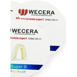 Cheap 1200 Mpa Zirconia Dental Block 3D Pro Multilayer 1200HV Hardness for sale