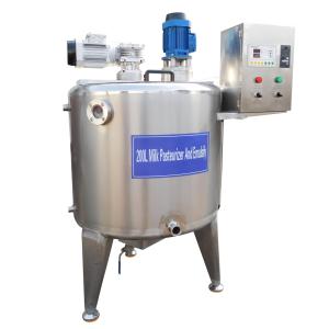 High Speed Steel Shearing Ice Cream Homogenizer Emulsifying Mixing Tank for