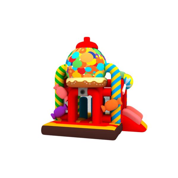 Quality Manufacturer Inflatable Bouncy House With Slide New Design Candy Inflatable Combo wholesale